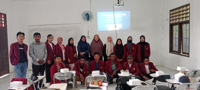 Ketua program studi dan dosen program studi akuakultur memberikan pembekalan PKL kepada mahasiswa prodi akuakultur