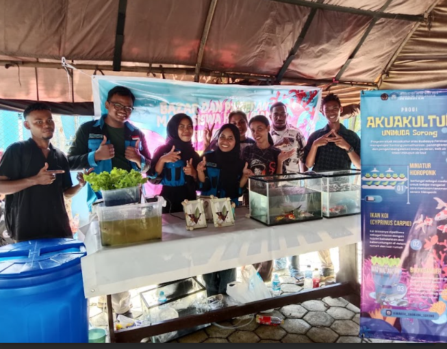 Mahasiswa akuakultur mengikuti pameran yang di selenggarakan oleh HATHI